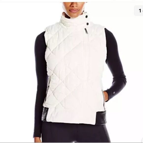 MARC NEW YORK PERFORMANCE White Asymmetrical Zipper Vest.Size 2X - Picture 1 of 13